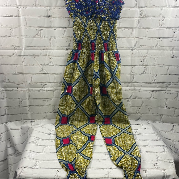 None Pants - One piece romper with stretch top and tight ankles